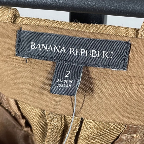 NEW Banana Republic Pants Womens 2 brown wool straight leg preppy classic - Picture 4 of 10